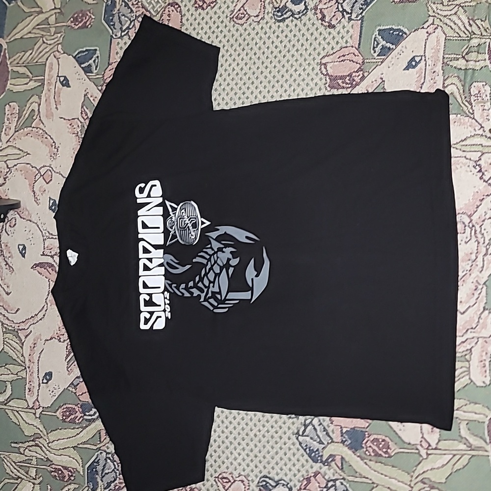 Scorpions graphic tee shirt mens xl double sided print 2012 B14